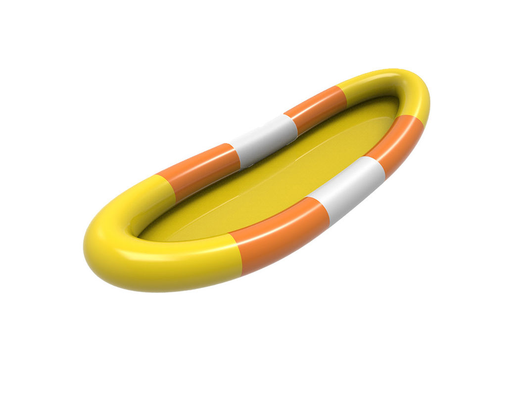 Piscina d'acqua gonfiabile in PVC Bianco Giallo Arancione Colore 2,5 m Per bambini