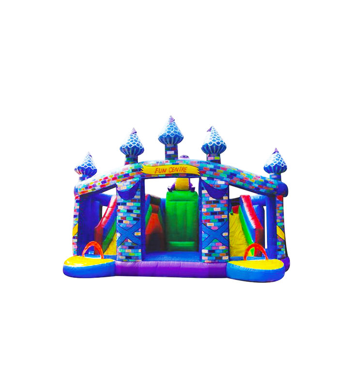 IP personalizzato Bambini colorati Parco giochi Slide gonfiabile rimbalzo
