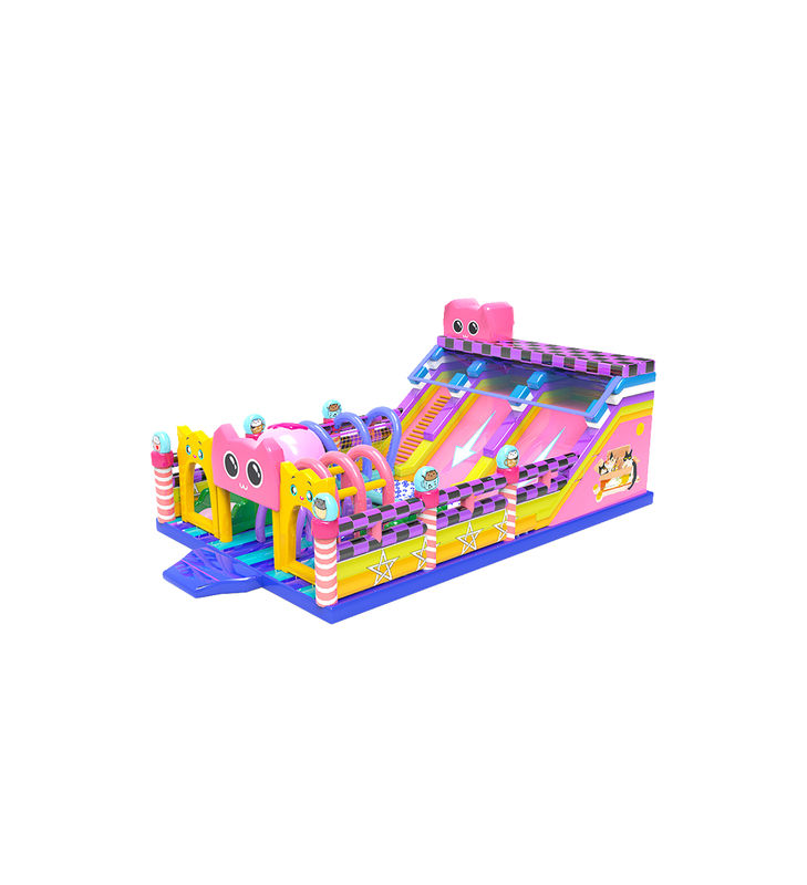IP personalizzato Bambini colorati Parco giochi Slide gonfiabile rimbalzo