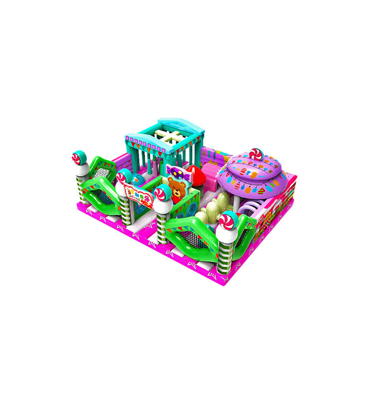 IP personalizzato Bambini colorati Parco giochi Slide gonfiabile rimbalzo
