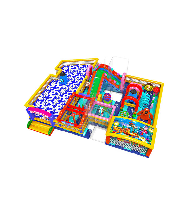 IP personalizzato Bambini colorati Parco giochi Slide gonfiabile rimbalzo