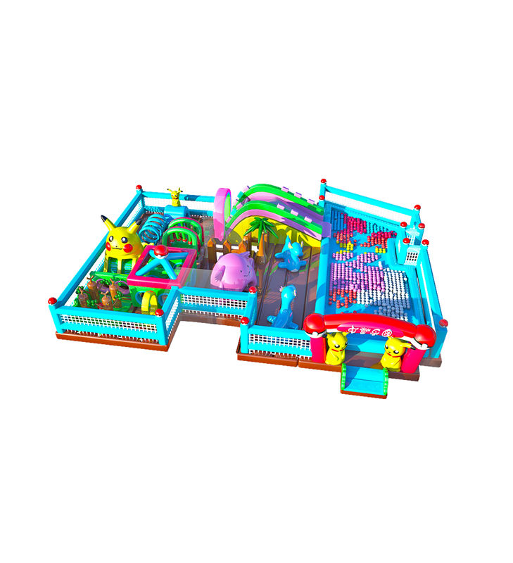 Forme varie Bambini colorati Parco giochi Slide gonfiabile Balzo